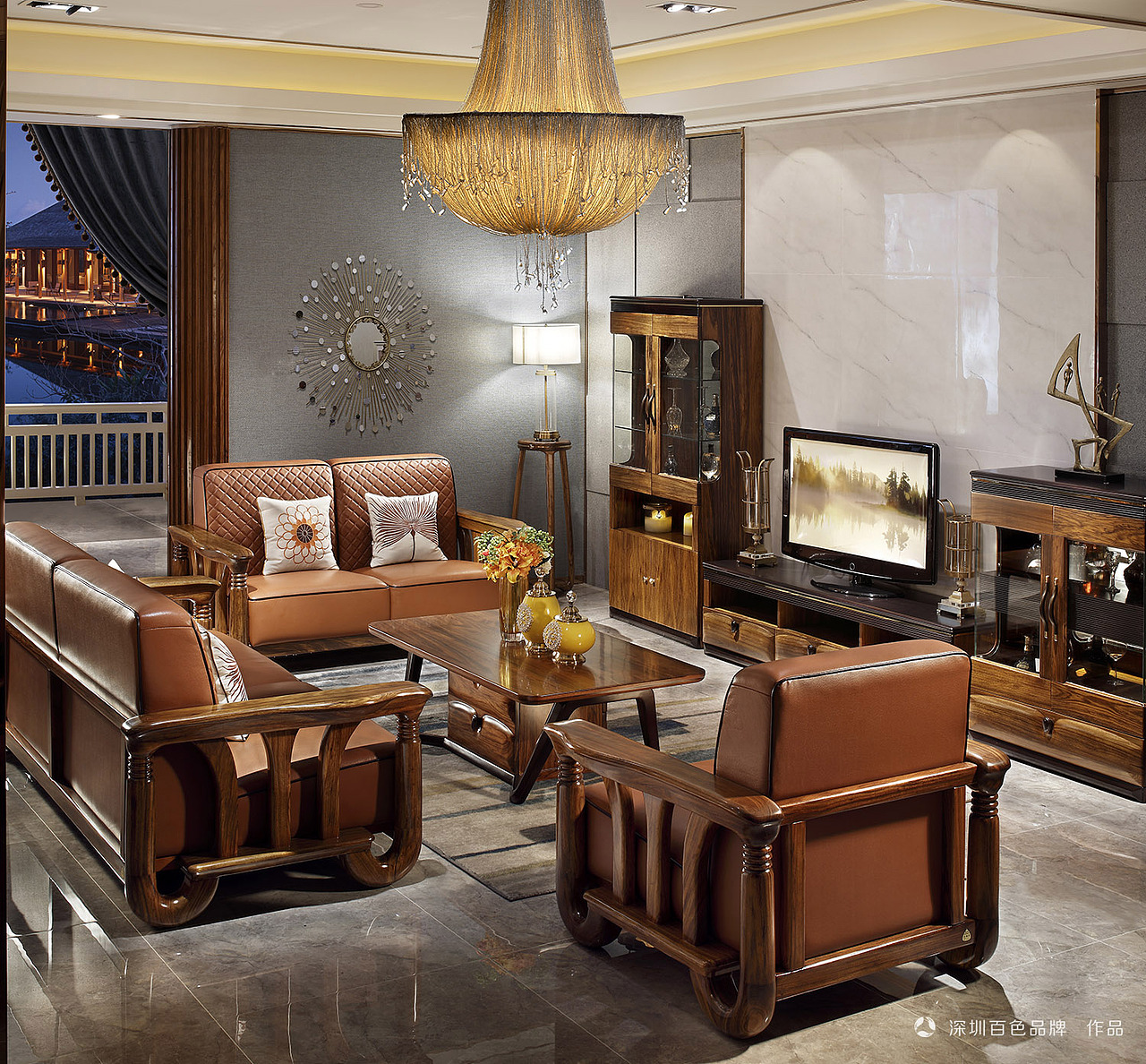 乌金木北欧家具摄影-豪森（沙发/床/椅子/桌子/柜子）（图ZMTM3NDI5MTEy） - 产品摄影 - 站酷设计师深圳百色品牌原创素材 - 站酷ZCOOL