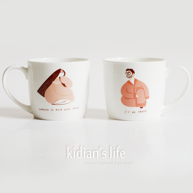 早安，晚安系列马克杯（图ZMjczODgwODg=） - 商业插画 - 站酷设计师孢子菌原创素材 - 站酷ZCOOL