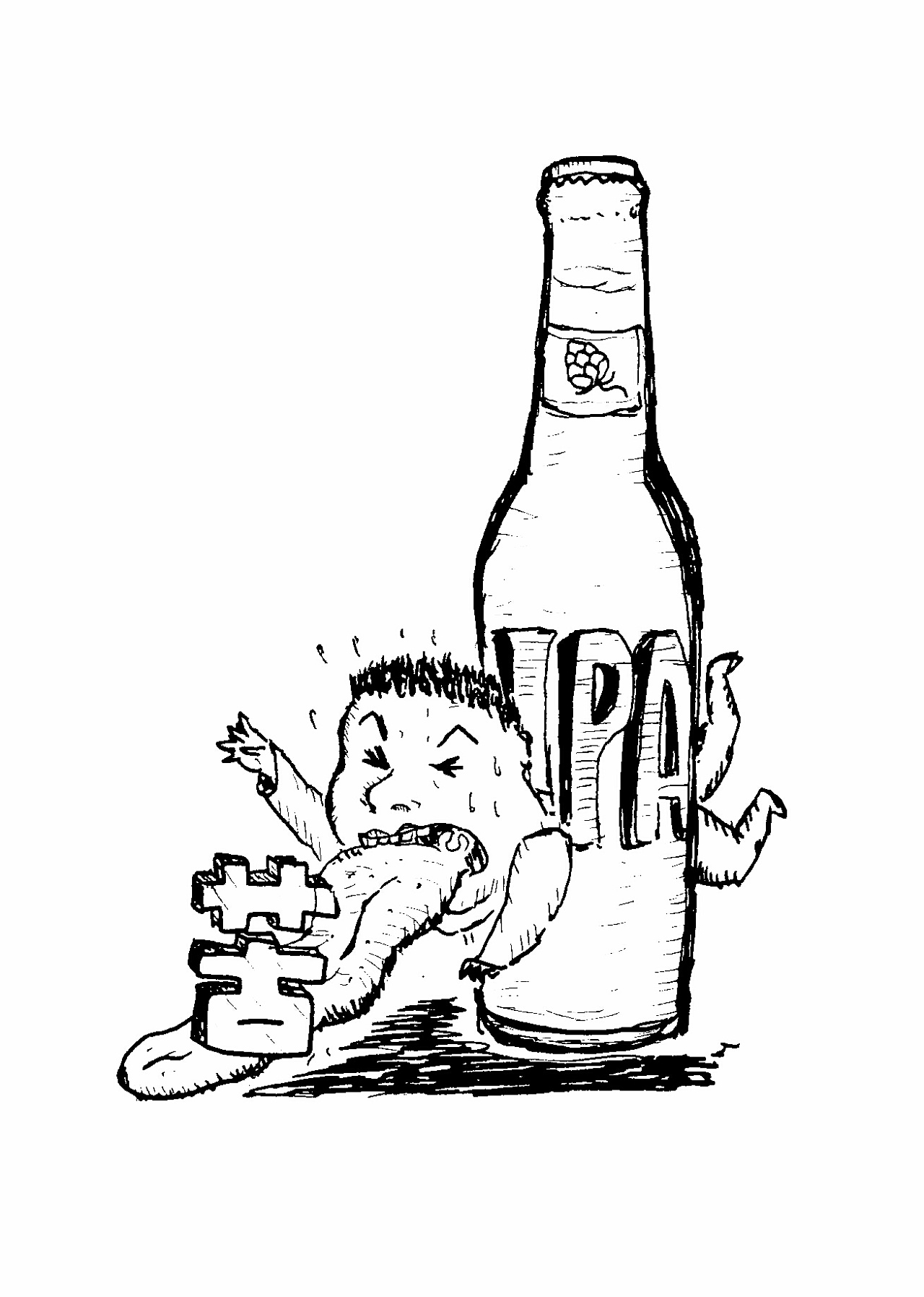 贵阳水泥公园精酿实验室精酿啤酒原创插画