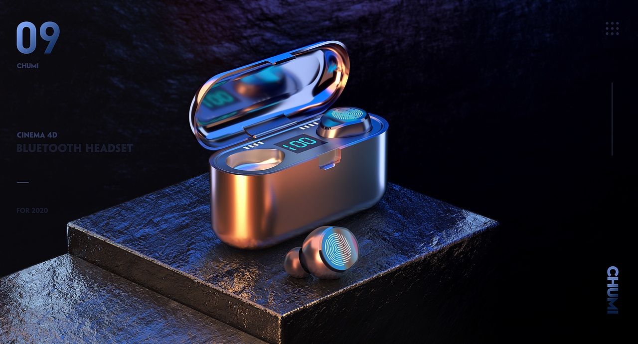 C4D日拱一卒-霓虹甜心