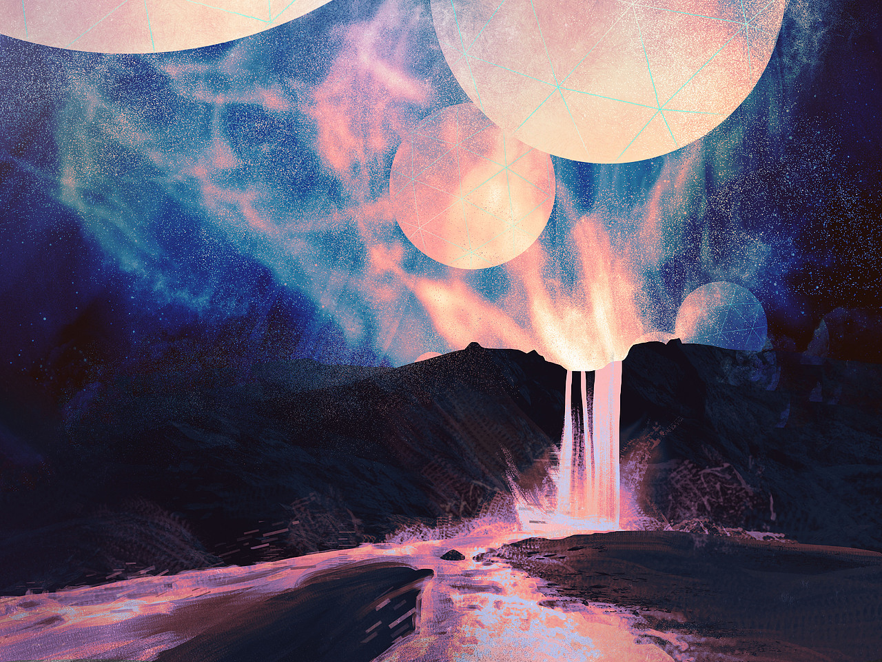 夢(mèng)中的星球（圖ZMjUwMDk2OTMy） - 創(chuàng)作習(xí)作 - 站酷設(shè)計(jì)師咸咸咸檸七原創(chuàng)素材 - 站酷ZCOOL