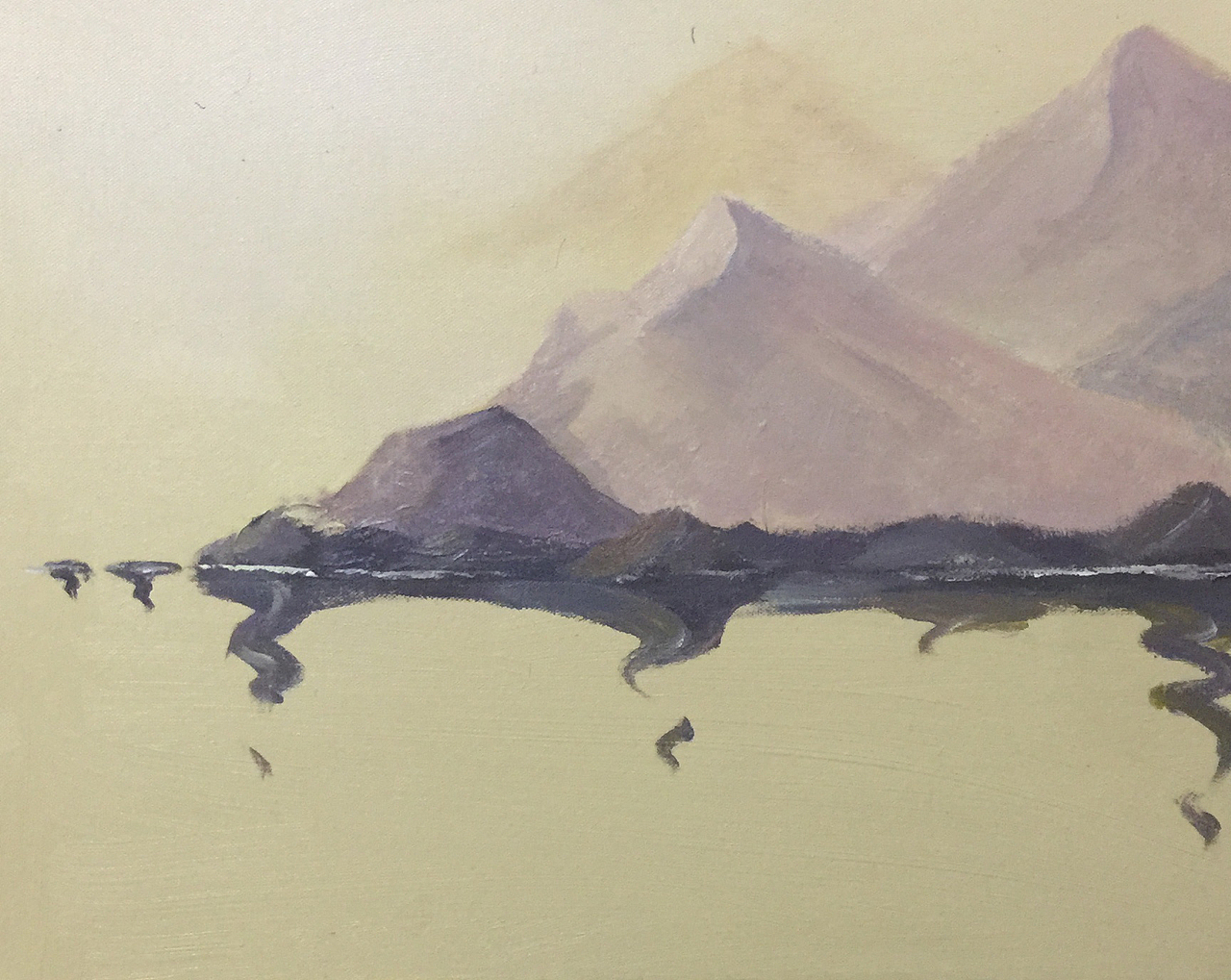 丙烯画+综合材料《思路-渡自己》