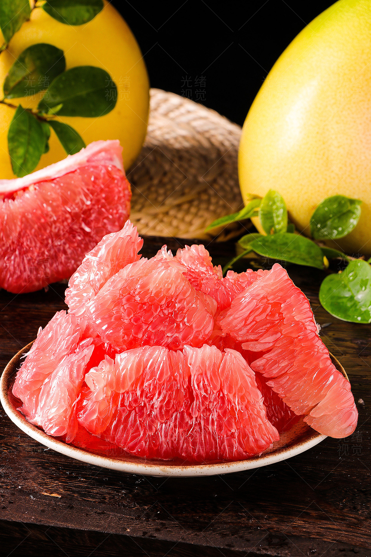 美味新鲜红心三红蜜柚 柚子 多肉多汁 香甜 自然美味