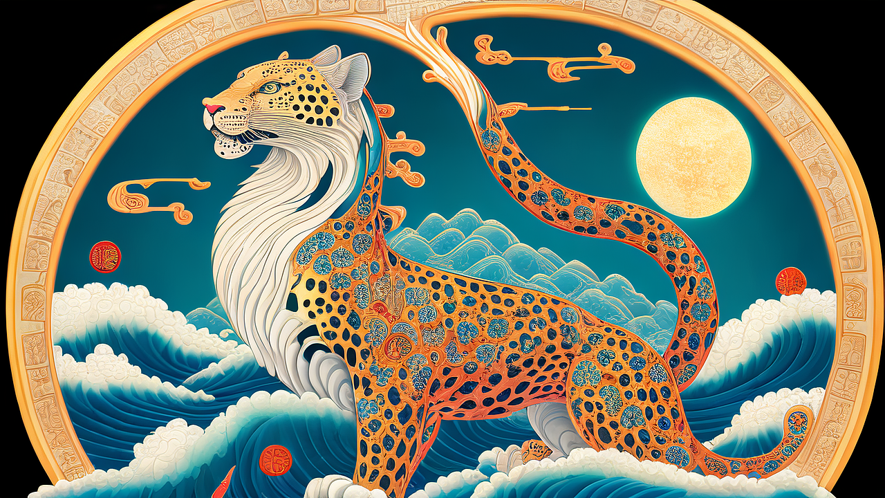 那些还活着的隐姓埋名的神仙和神兽#复古青绿橘红撞色#