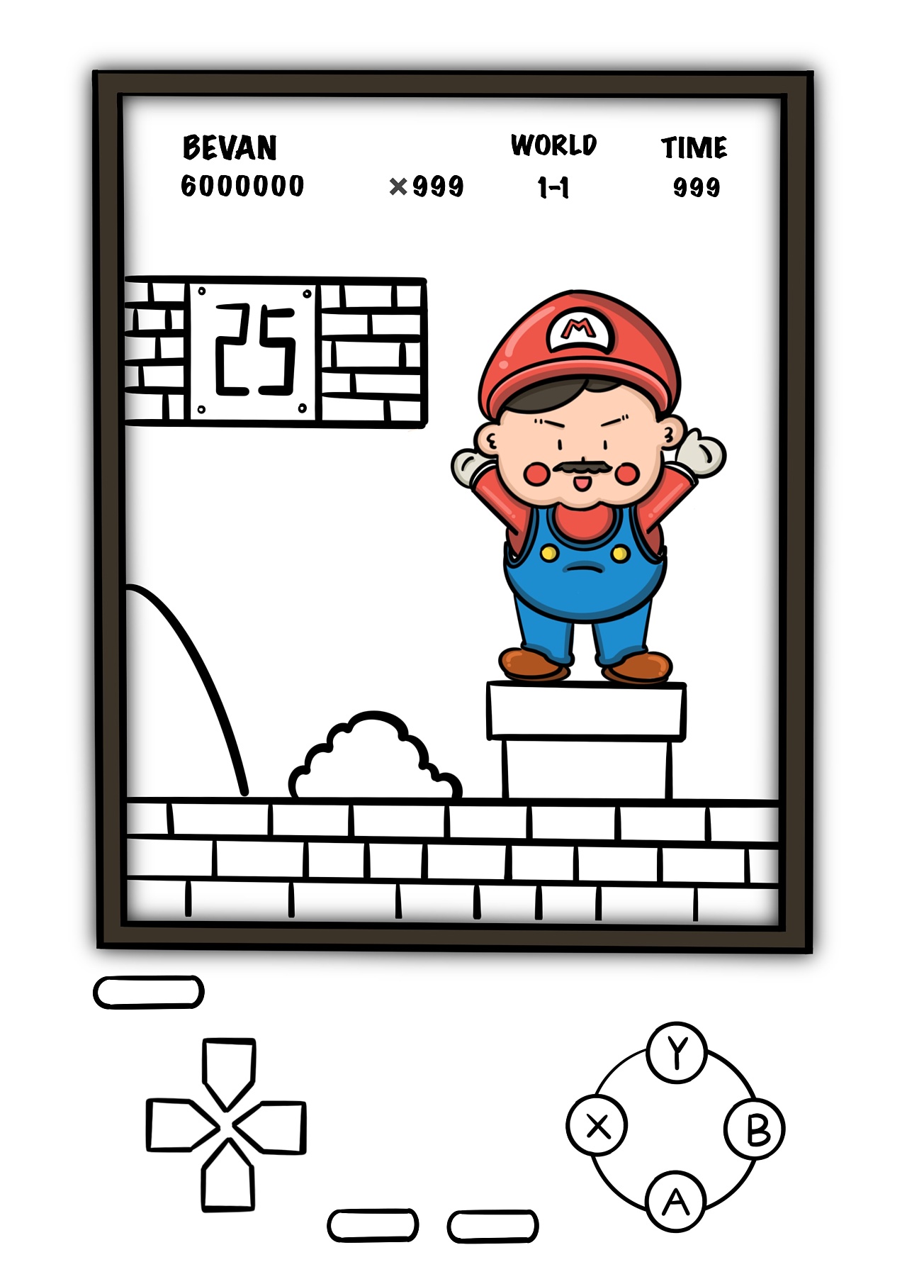 游戏插画 超级马里奥兄弟