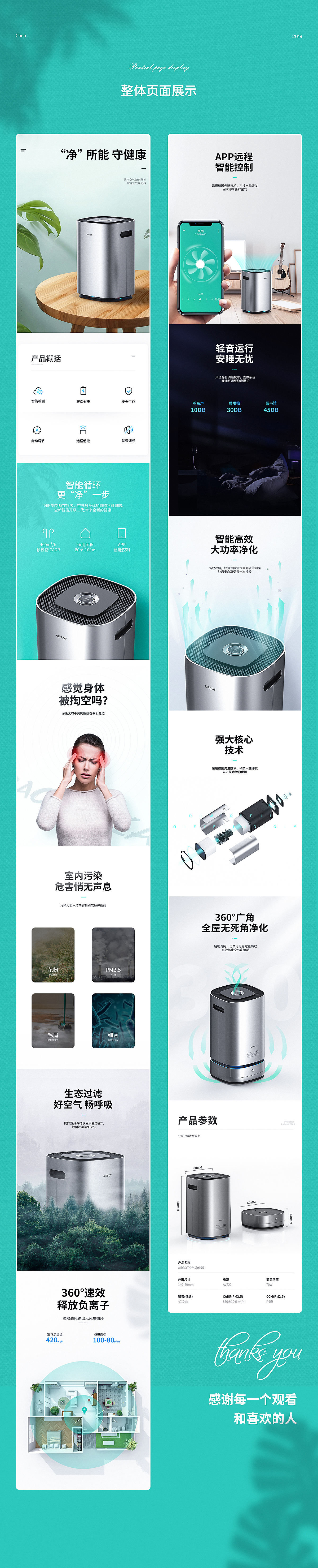 净化器详情页（图ZMTgwMDYzNTcy） - 电商 - 站酷设计师初尘Donotdye原创素材 - 站酷ZCOOL