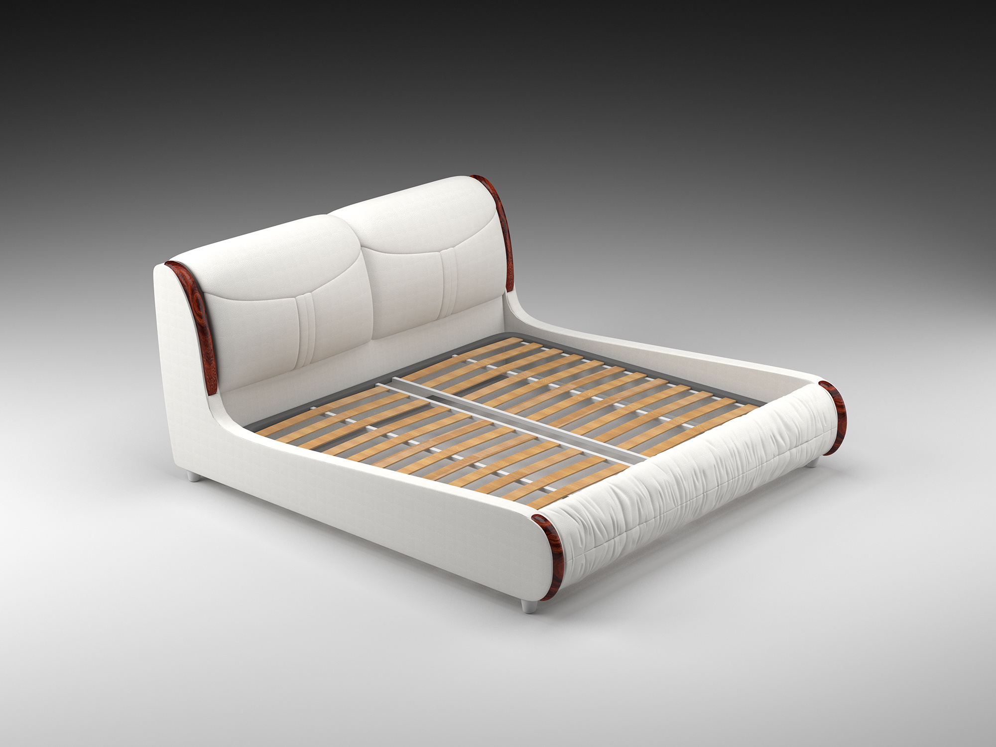 3d真皮软床 建模/渲染
