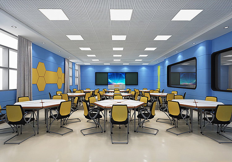 馆设计中小学校园文化建设图片—会议室设计校园文化是学校校风校貌的