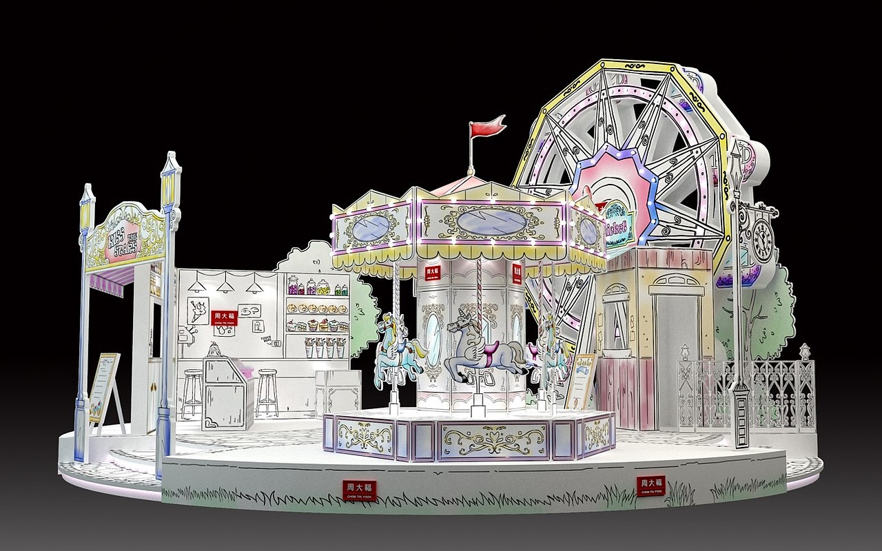 周大福 华西区 巡展 展示展览 美陈