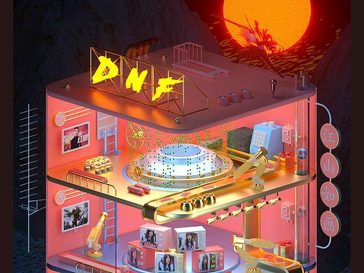 C4D创意效果（个人主页-ZNDEyMTg0Mjg=） - 独立游戏 - 站酷设计师惘D3梻原创素材 - 站酷ZCOOL