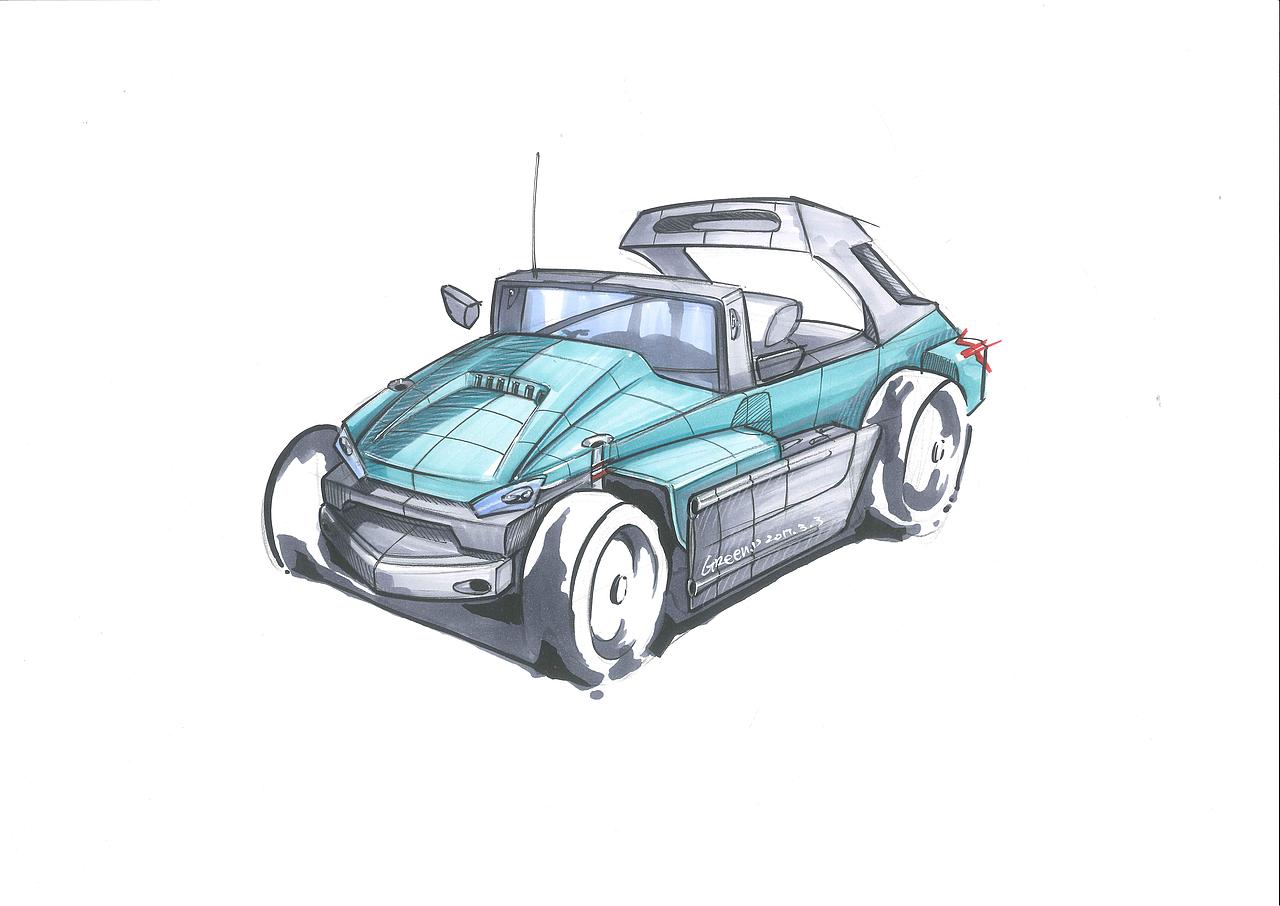 工业设计手绘汽车系列（图ZOTc4OTkzMzI=） - 其他工业/产品 - 站酷设计师享耳睿GReen原创素材 - 站酷ZCOOL