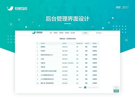 后台管理界面