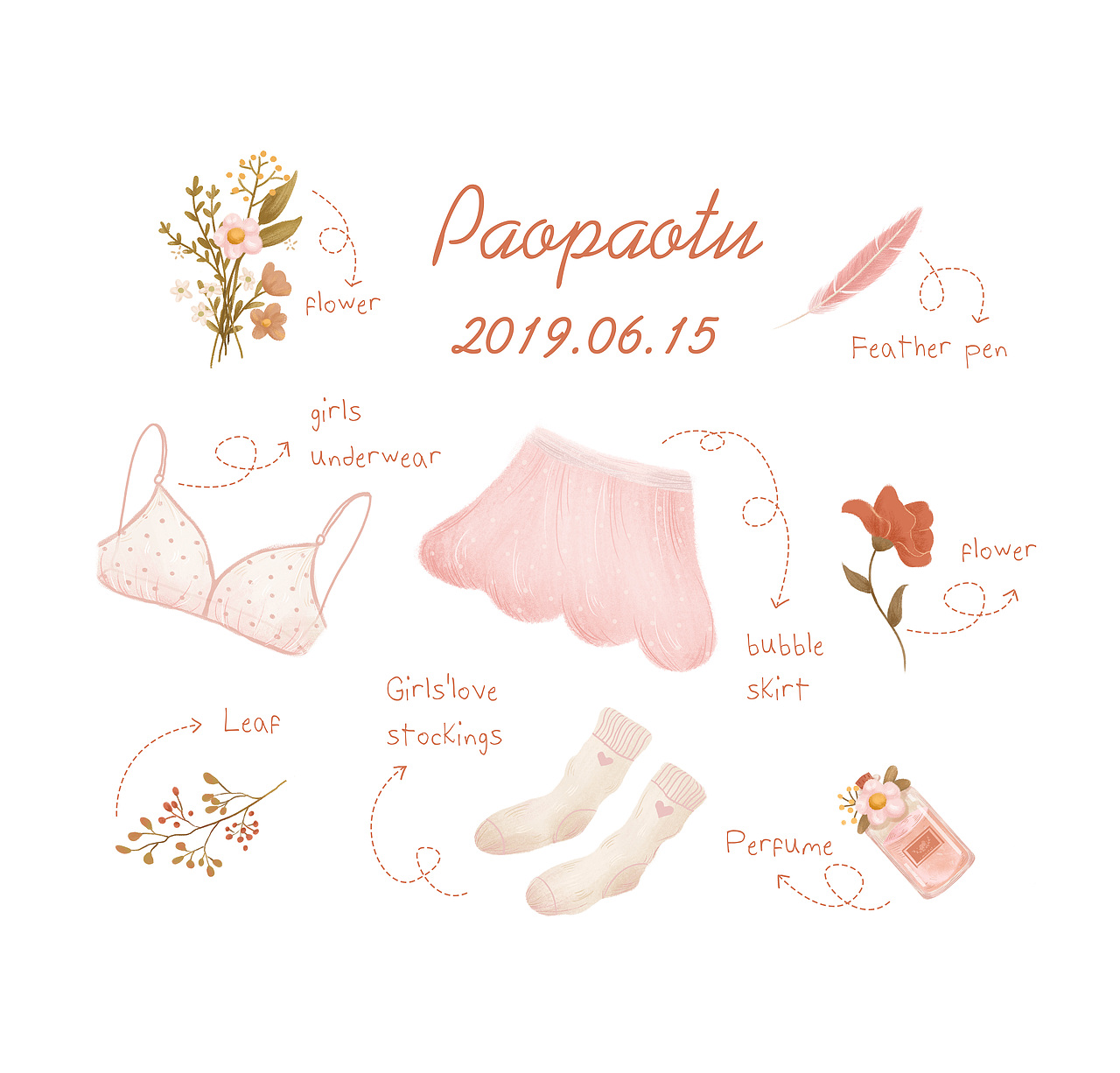 4-6月靜物練習(xí)集合 粉紅粉紅的夏天（圖ZMTY0NDk0NDQw） - 商業(yè)插畫 - 站酷設(shè)計師許愿少女Cc原創(chuàng)素材 - 站酷ZCOOL