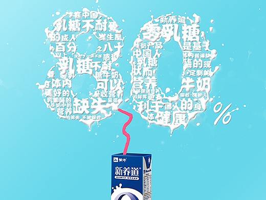 零乳糖牛奶海报