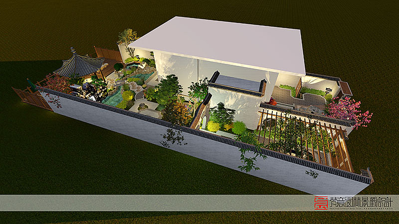 郑州别墅庭院设计案例-美景素心园（图ZMTkwMzg4OTM2） - 景观设计 - 站酷设计师郑州庭院设计公司原创素材 - 站酷ZCOOL