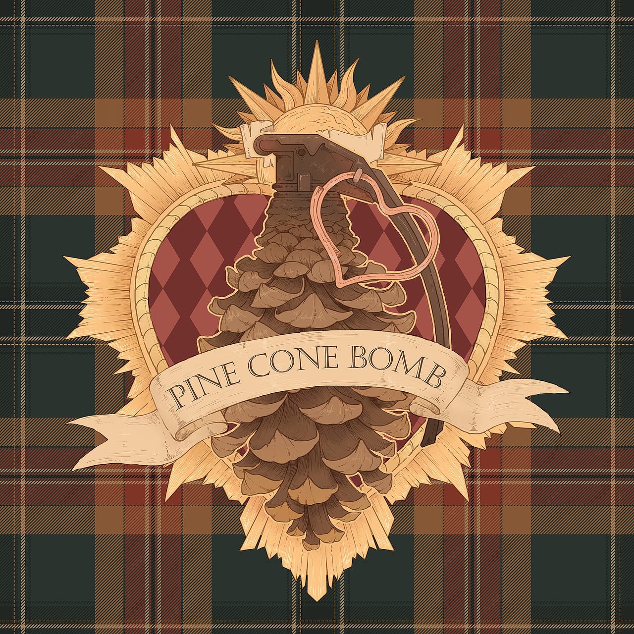 【火药甜心】复古插画/定位循环（图ZMjA3MTY4NzA4） - 商业插画 - 站酷设计师桃伯伯TAOPAIPAI原创素材 - 站酷ZCOOL