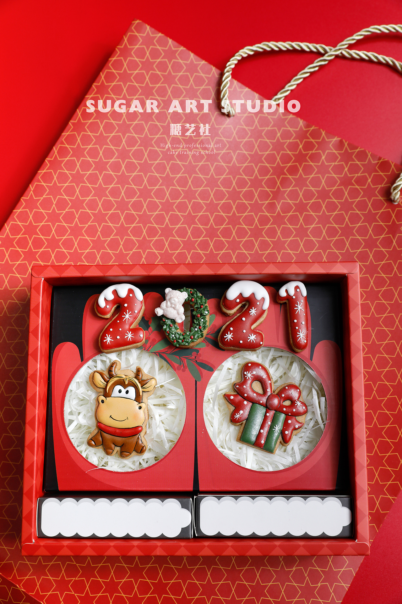圣诞节礼盒系列美食拍摄- 圣诞节糖霜饼干