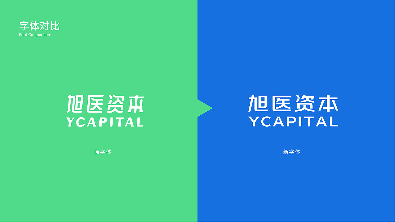 颜色说明
<br>高级感的色彩是克制的,低饱和、低明度的颜色会使色调更加成熟且具有品质感。<br><br>分别降低浅色区的纯度与明度,提高深色区的纯度与明度,加入适量白色,调和成新版颜色组合,使整体表现更加稳重、和谐,相互之间有较强的联系。<br><br>去除原本颜色对比强烈的渐变色,以降低视觉兴奋度,符合品牌医疗资本行业严谨、可靠的调性。