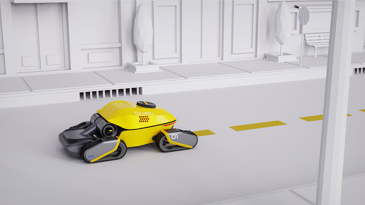 道路划线机器人（图ZMjkxMzI4NzY4） - 交通工具 - 站酷设计师无聊的黑薯片原创素材 - 站酷ZCOOL