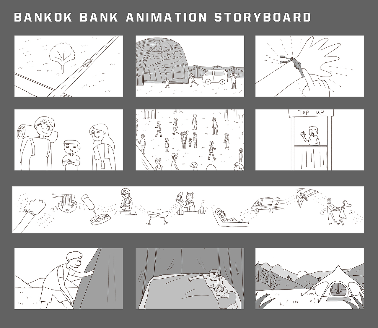 曼谷银行宣传动画BANGKOK BANK ANIMATION（图ZMTEwNDQ3Njc2） - 动画片 - 站酷设计师恬叔叔原创素材 - 站酷ZCOOL