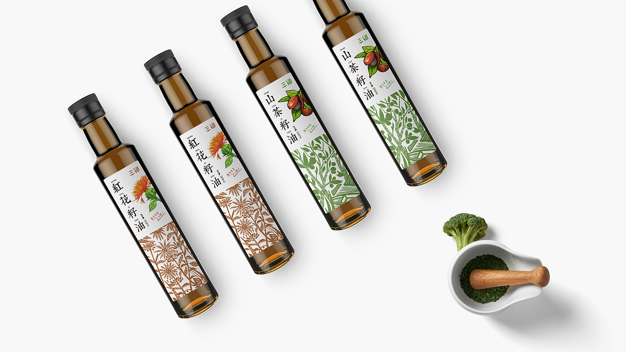 山茶籽油包装（图ZODEwMTI2ODg=） - 包装 - 站酷设计师好霸气的灬名字原创素材 - 站酷ZCOOL