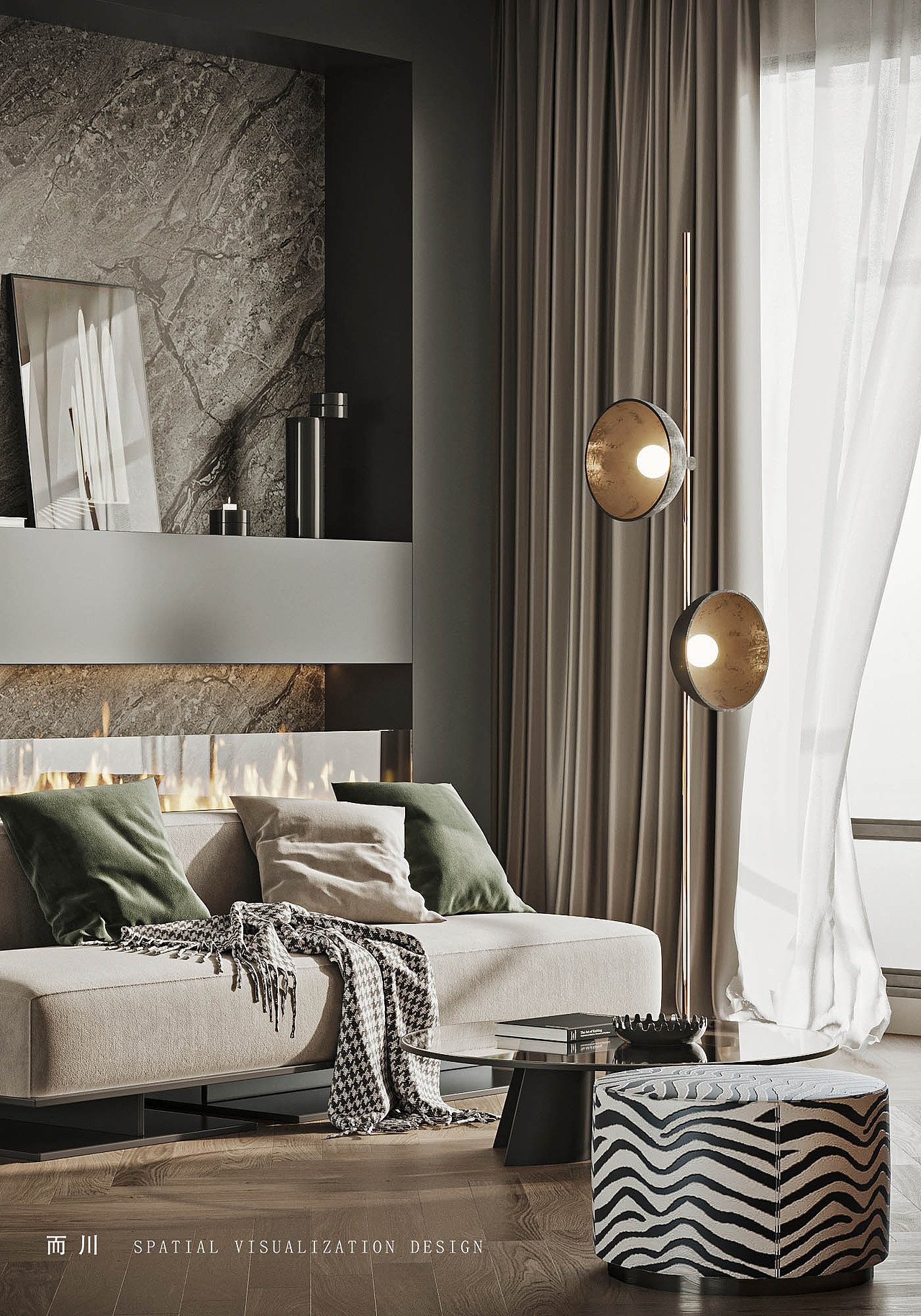 现代平层 丨 而川视觉（图ZMjU3MjA4ODEy） - 家装设计 - 站酷设计师而川视觉原创素材 - 站酷ZCOOL