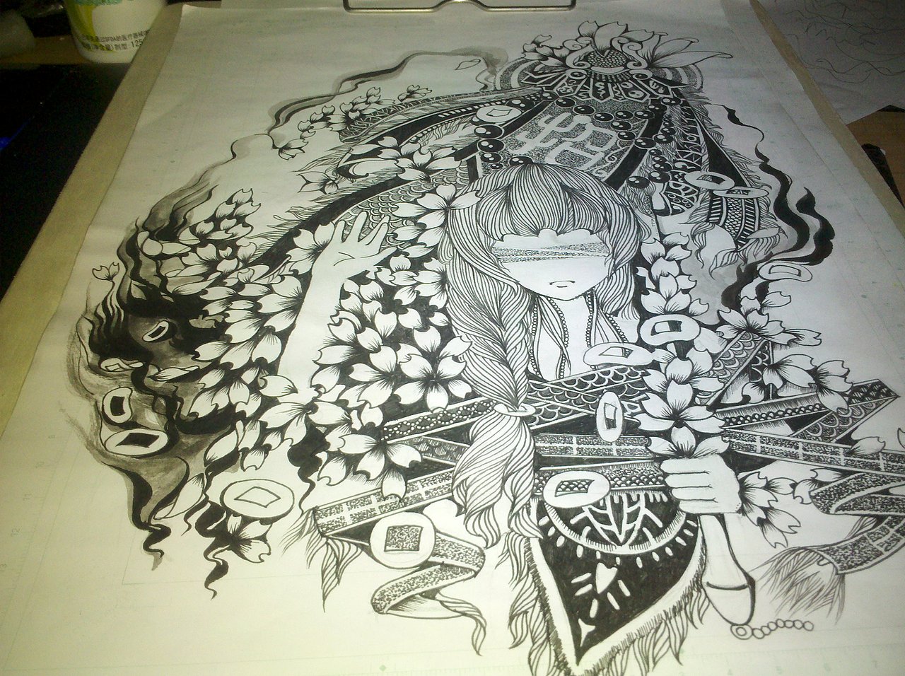 二十四节气神之《清明》（图ZNjg0MDM4MA==） - 创作习作 - 站酷设计师狐狸精小五原创素材 - 站酷ZCOOL