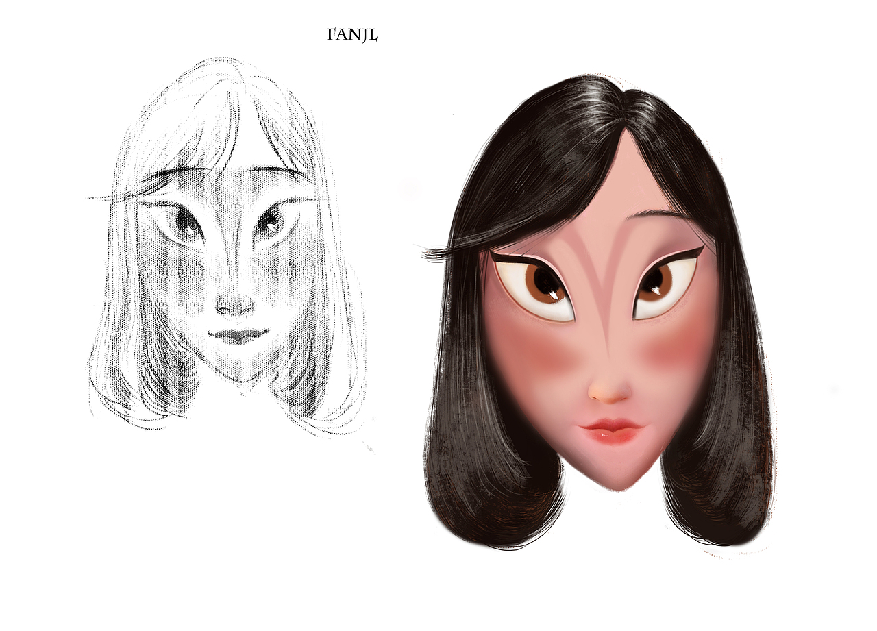 角色面部设计（图ZMTA0NzY0NTMy） - 概念设定 - 站酷设计师樊安安原创素材 - 站酷ZCOOL