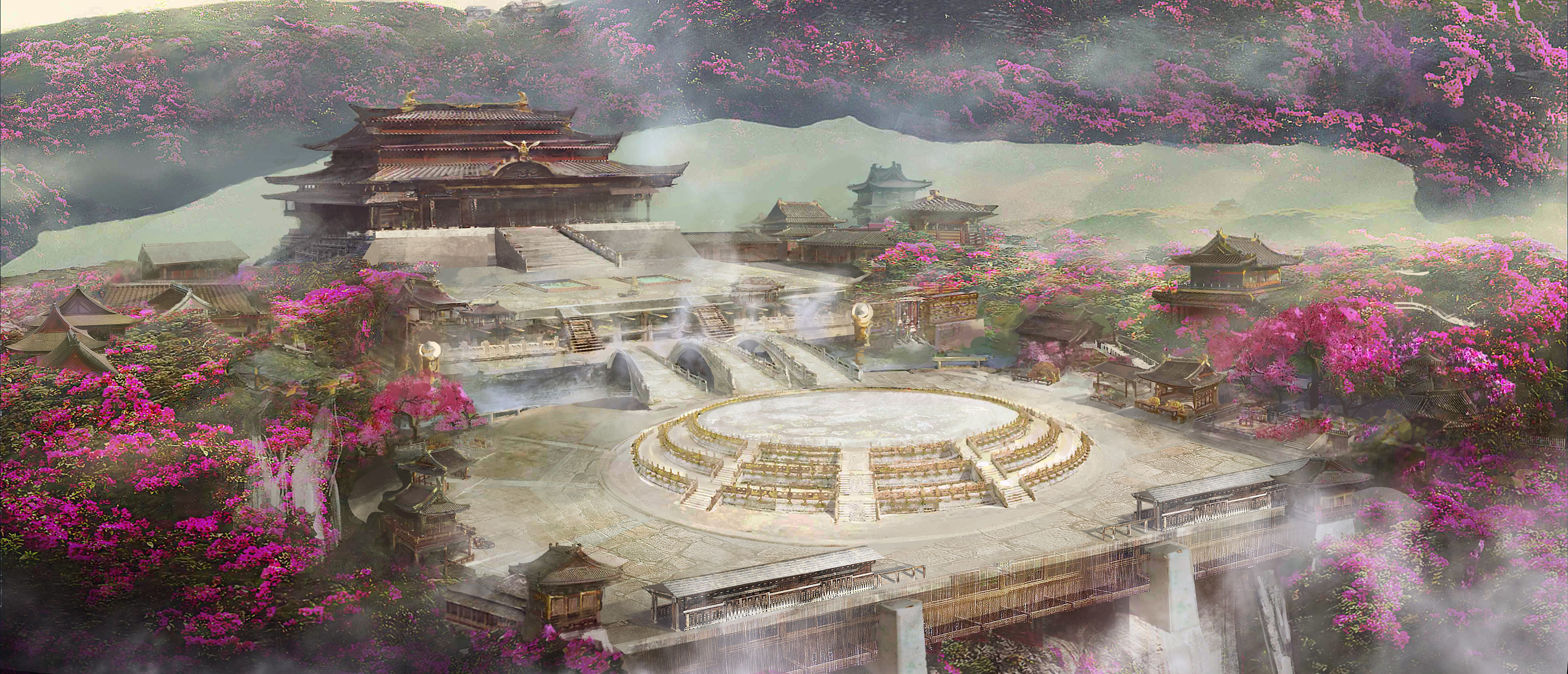 2016.3-2016.7电视剧《上古情歌》场景设定-玉山大殿1