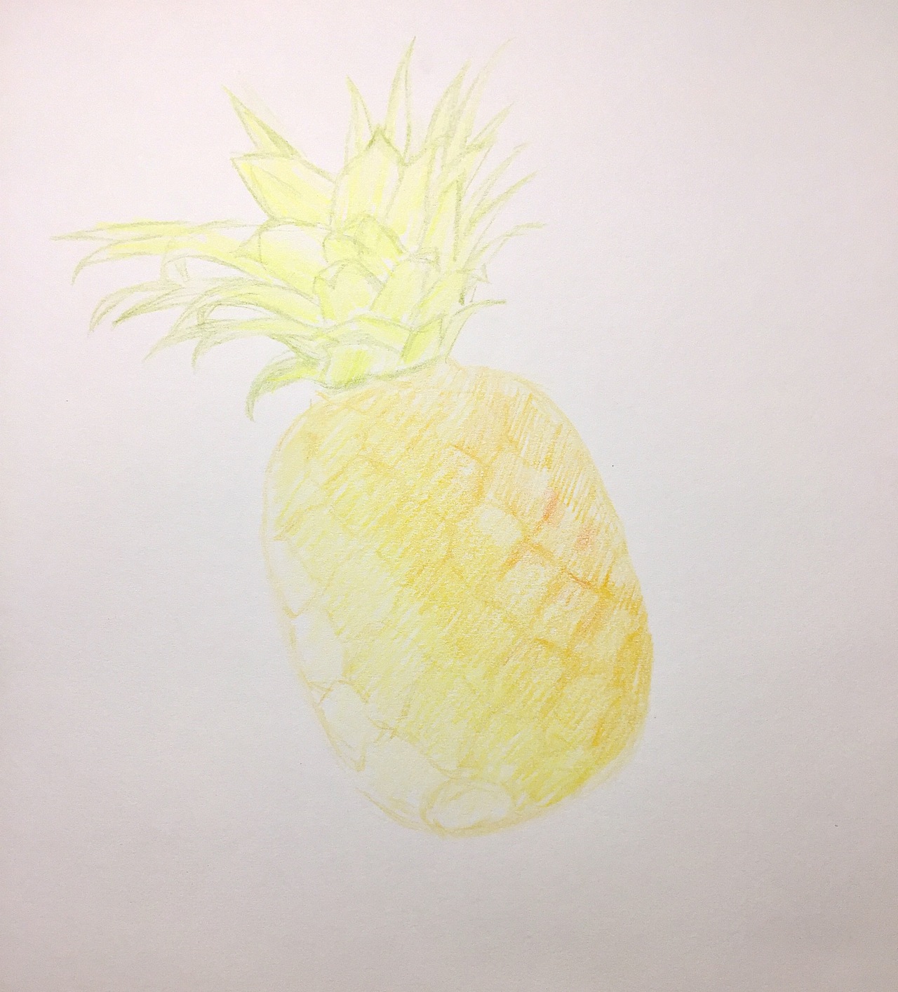 彩铅菠萝（图ZMTI3MjQ3MTk2） - 绘画 - 站酷设计师OK小画原创素材 - 站酷ZCOOL