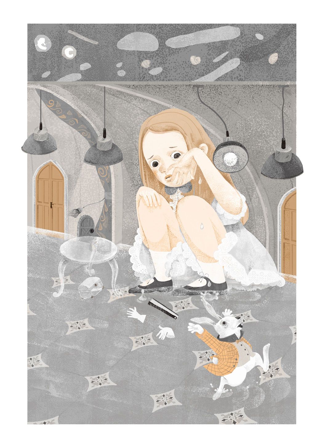 爱丽丝梦游奇境|儿童文学插画作品