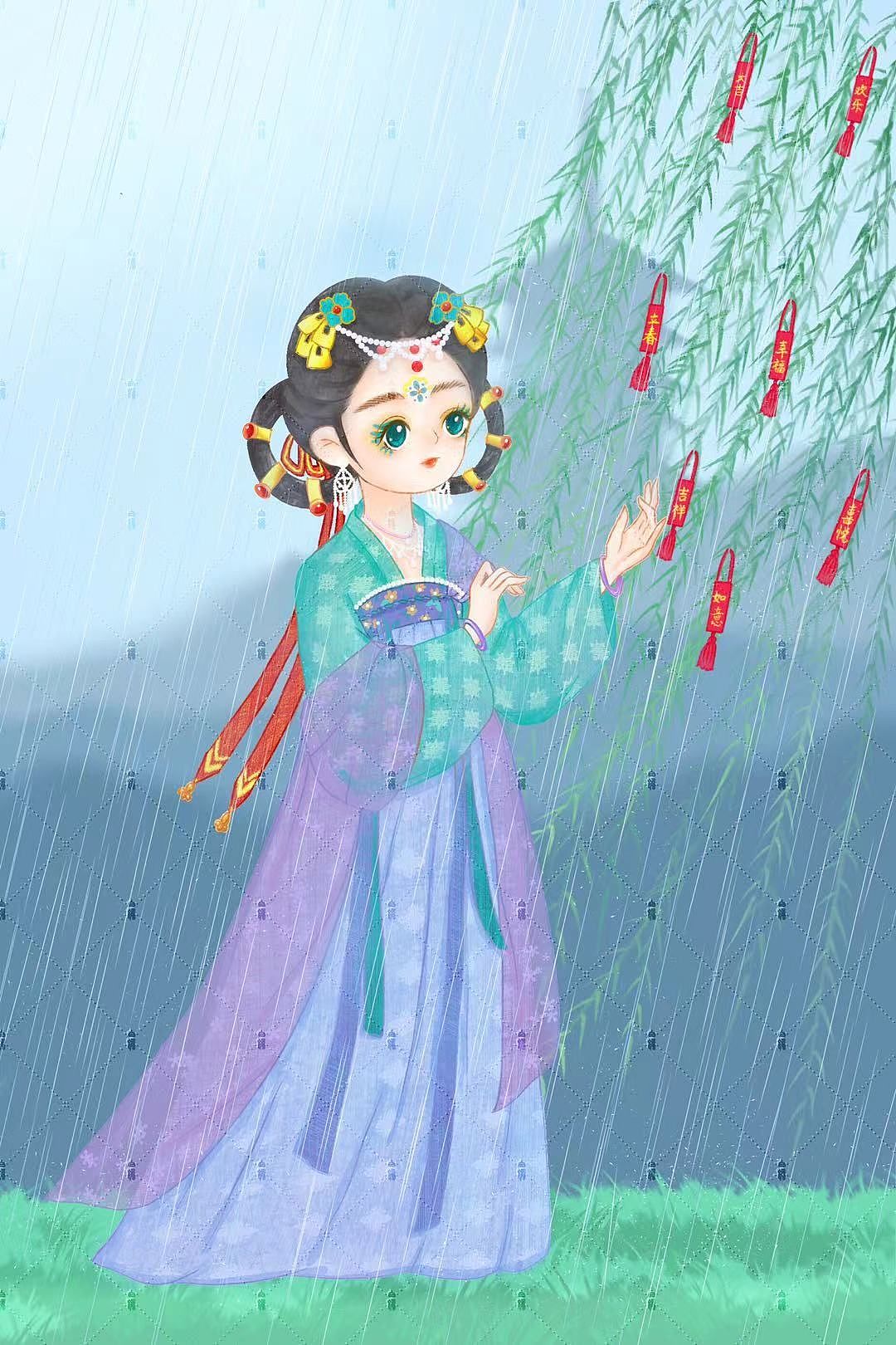 立春Q版拟人（图ZMzI5Mzk3MjI0） - 其他 - 站酷设计师白蟾RAN原创素材 - 站酷ZCOOL