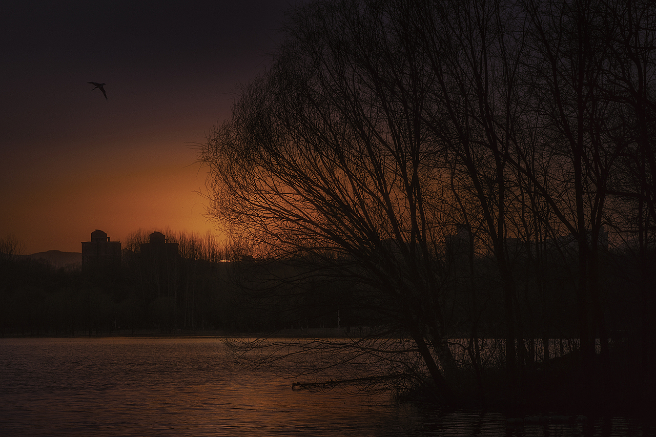 徐徐落日（图ZMjQ4MTI2Mjg0） - 风光摄影 - 站酷设计师天子脚下的人原创素材 - 站酷ZCOOL