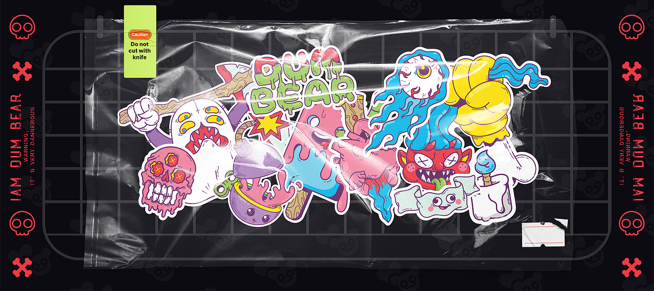 狂徒熊崽和他可爱的家人们（图ZMjU3OTQ2Nzg0） - 新锐潮流插画 - 站酷设计师小宝猫猫原创素材 - 站酷ZCOOL