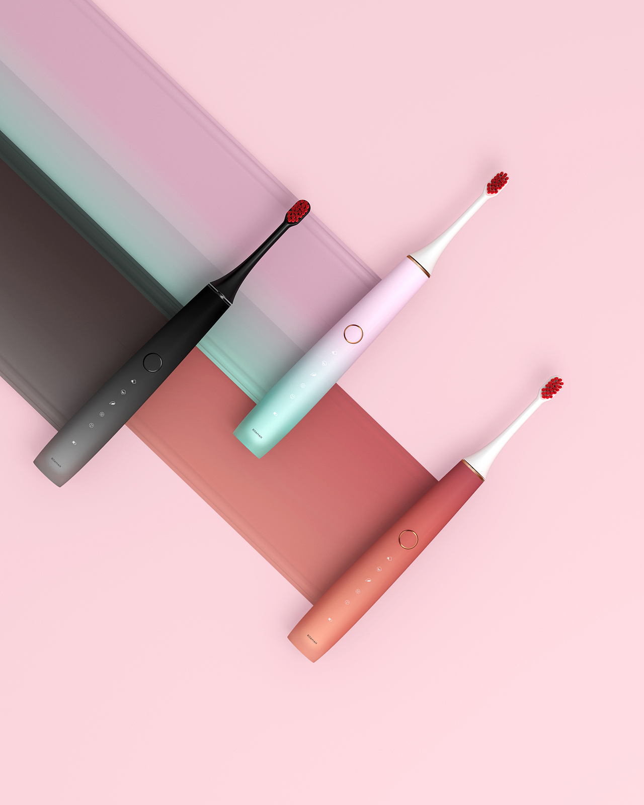 罗曼新品电动牙刷渲染