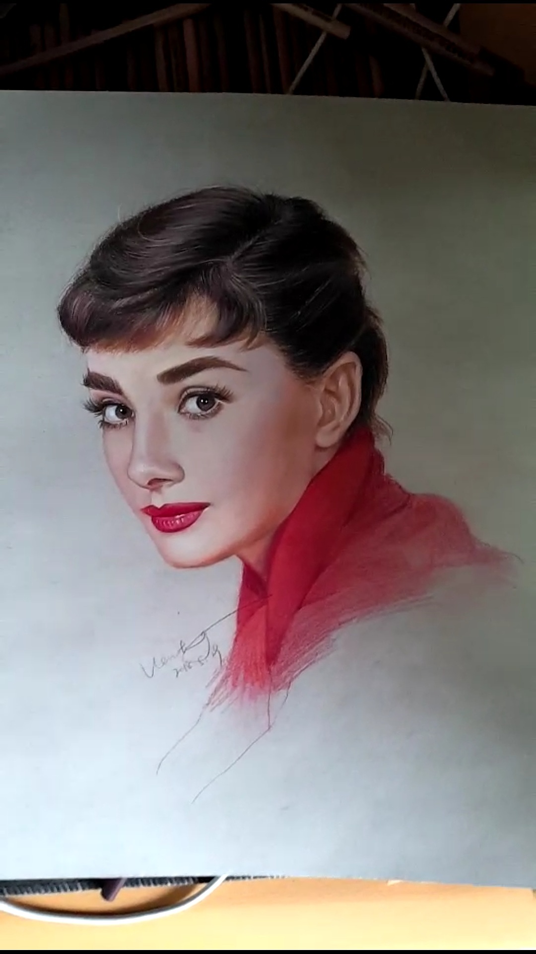 彩铅_奥黛丽赫本