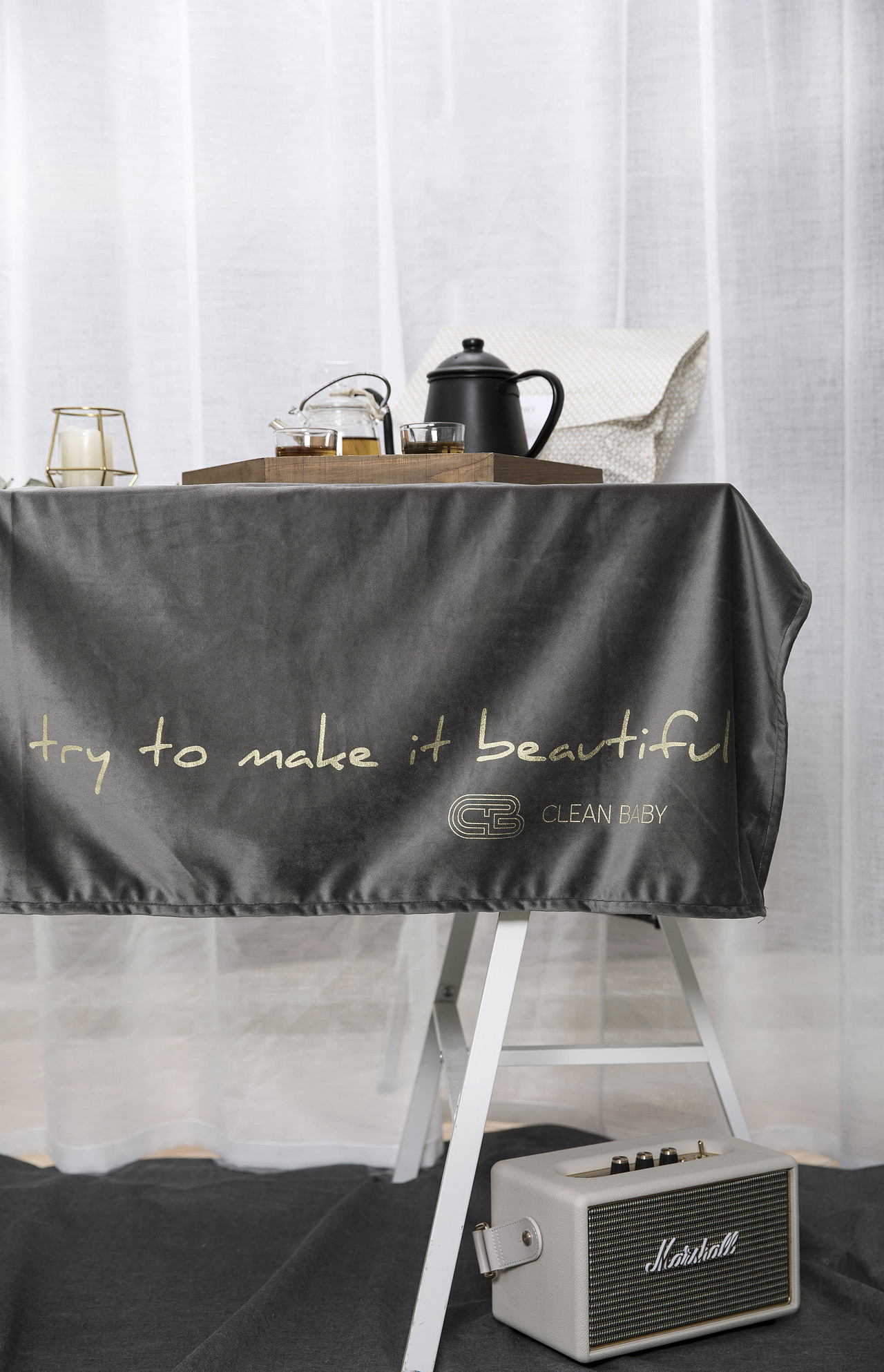 向精致生活出发~丝绒桌布拍摄