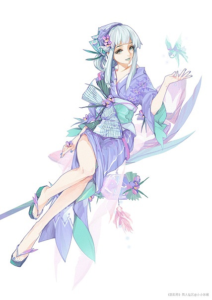 青行灯__夏晚兰堇     Brown㳍朗_小姐姐的作品