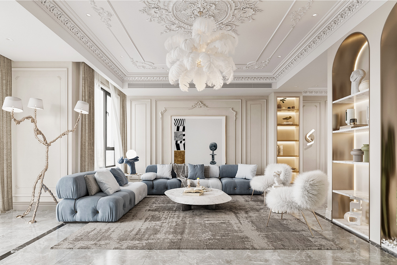 法式轻奢（图ZMjM3MTIxNjY0） - 家装设计 - 站酷设计师wx18075058778原创素材 - 站酷ZCOOL