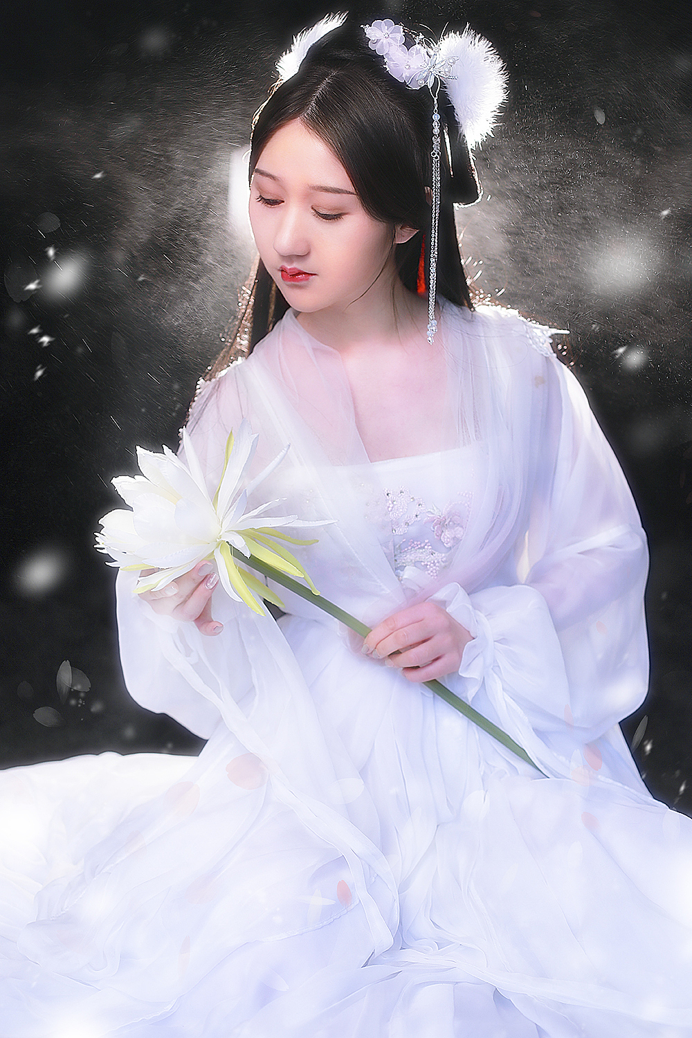 「白夜」客片逆光汉服神明少女