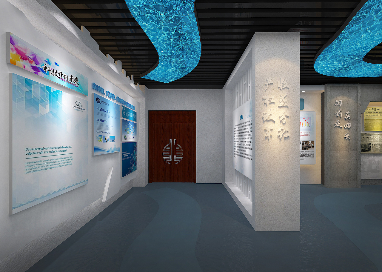 县城里的一个小展馆设计方案（图ZMjMxMDI0MTY0） - 展陈设计 - 站酷设计师北方欧巴原创素材 - 站酷ZCOOL