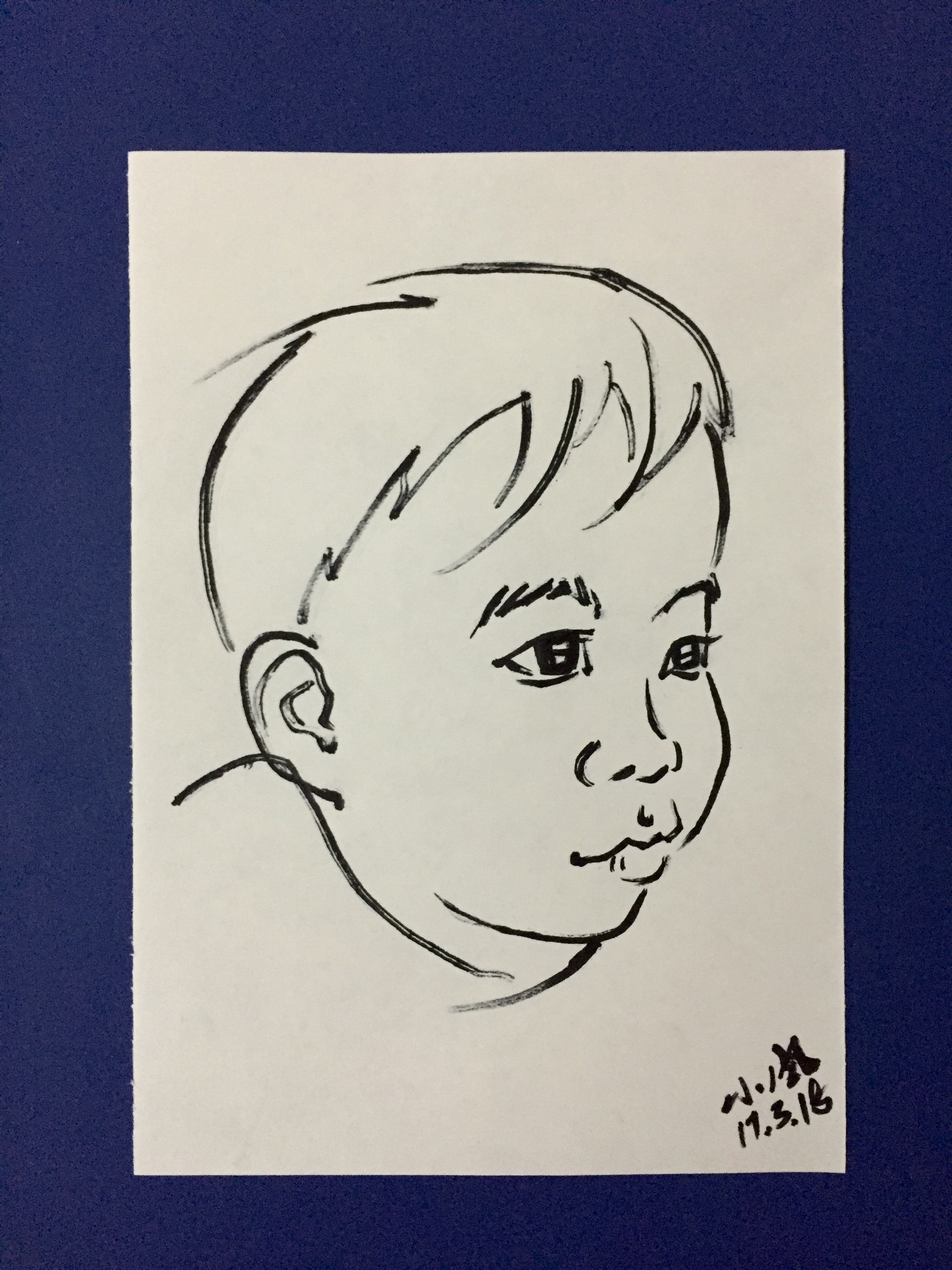 原创作品:简笔肖像