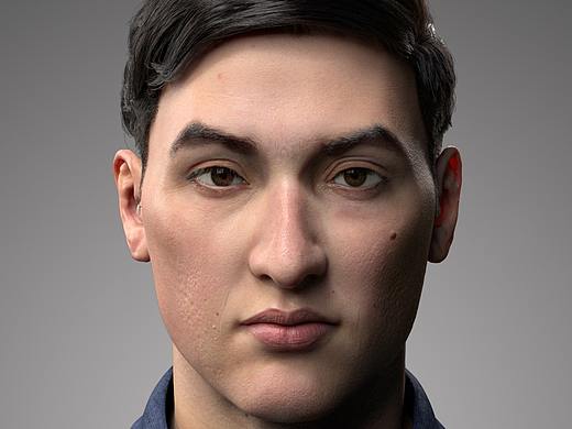 角色建模练习作品——人物肖像渲染