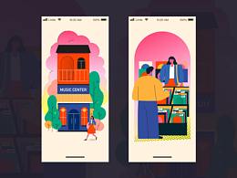 520｜情人节H5人物插画