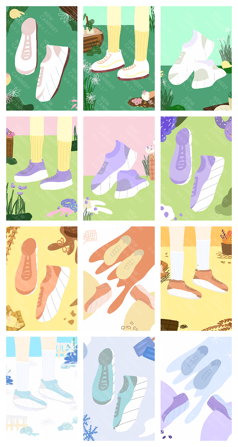 创意视觉『 FILA｜GELATO雪糕鞋 』✖ 新罐头（图ZMjQwMjI1Njgw） - 产品摄影 - 站酷设计师新罐头视觉策略原创素材 - 站酷ZCOOL