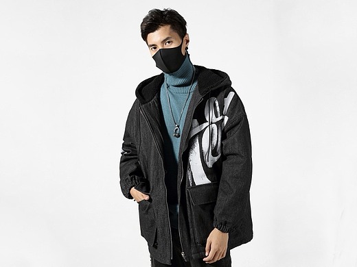 电商服装摄影 秋冬外套拍摄 潮流男装拍照 模特网拍