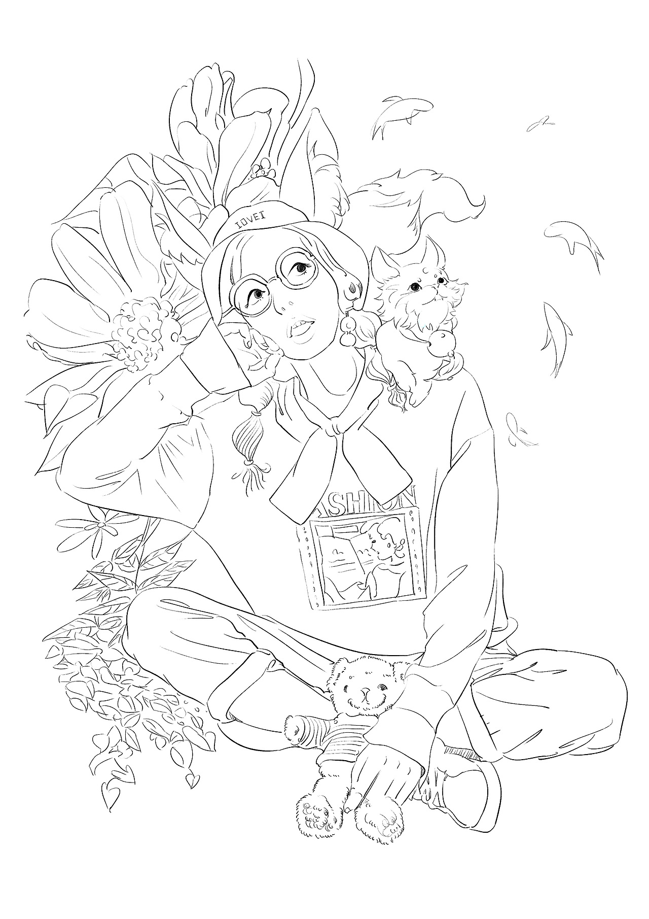 一些线稿|插画|创作习作|花犵狑_原创作品-站酷zcool