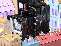 c4d城市制作