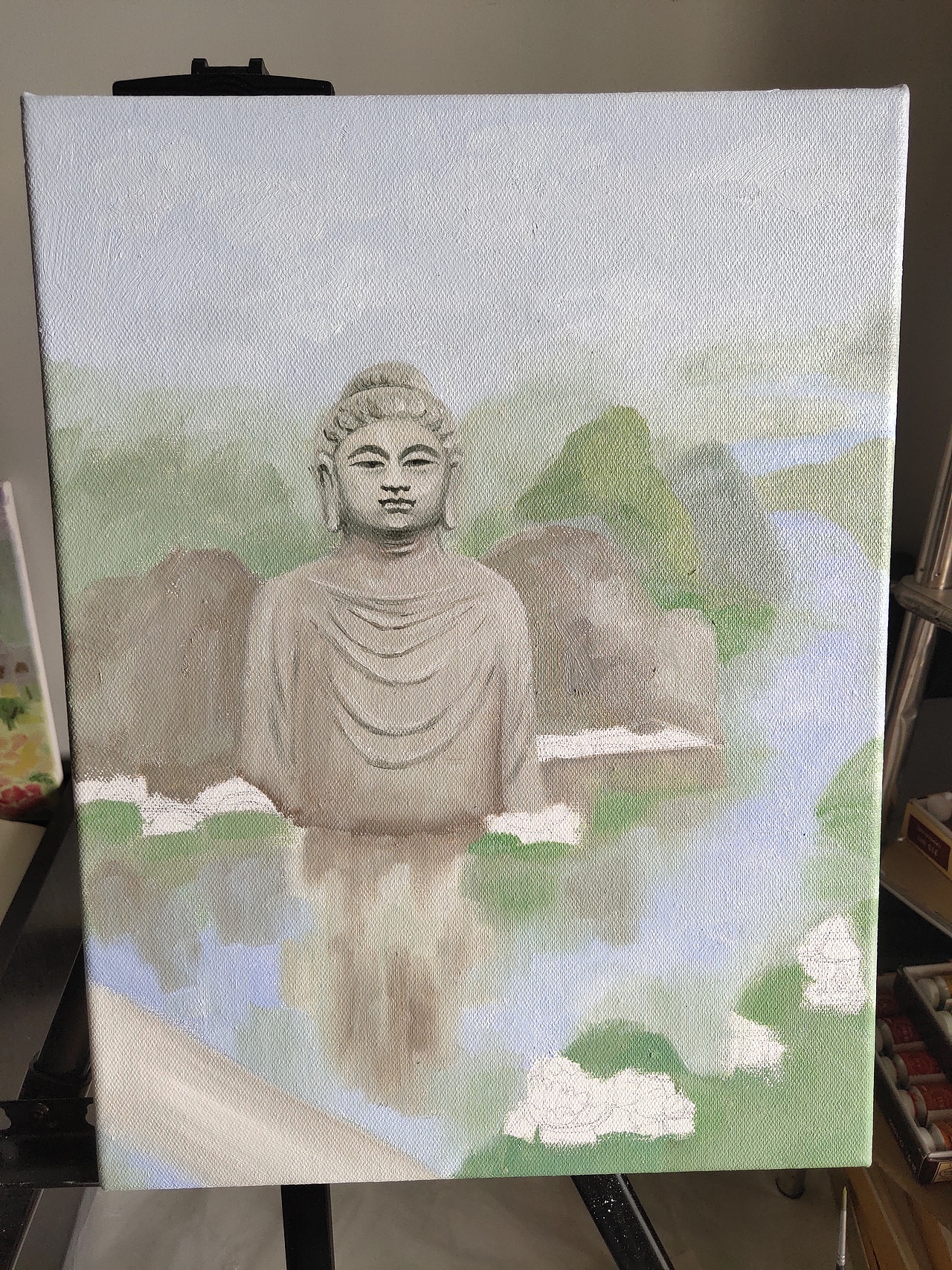 洛阳八大景——1龙门山色（图ZMjI5OTYwMzI4） - 绘画 - 站酷设计师画洛阳原创素材 - 站酷ZCOOL