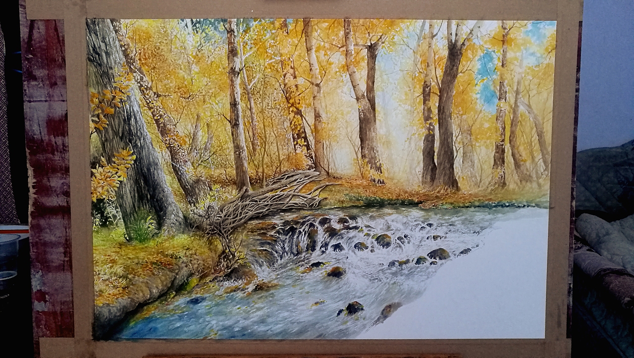 秋天的树林（图ZMTgyMTcxNDky） - 绘画 - 站酷设计师一生梦里原创素材 - 站酷ZCOOL